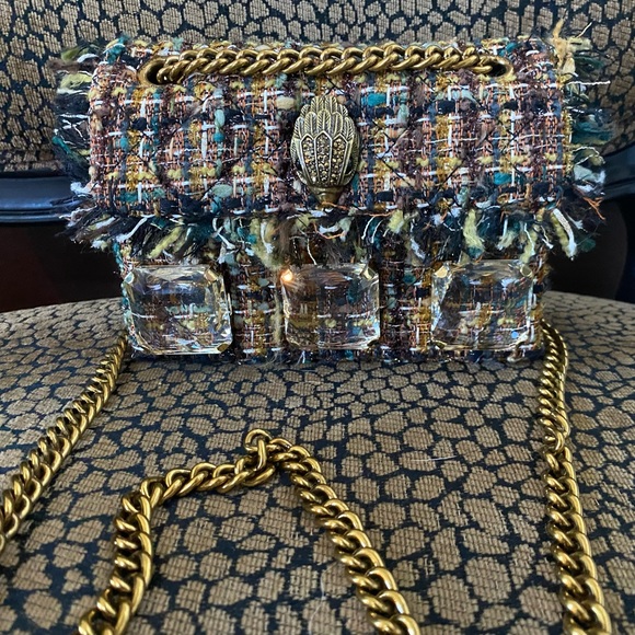 Kurt Geiger Mini Kensington Tweed Bag